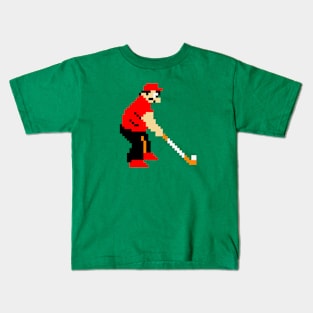 8-Bit Golfer Kids T-Shirt